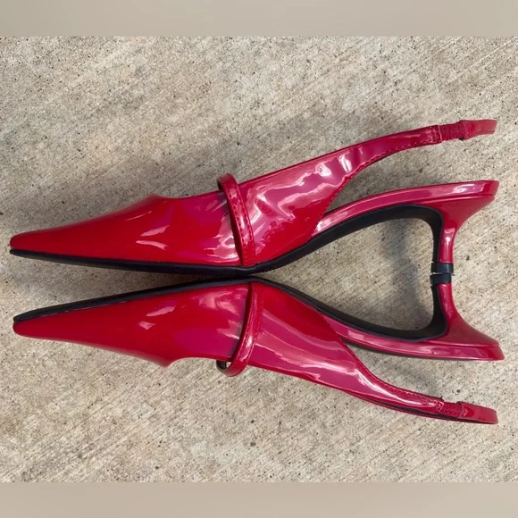 NWOT Steve Madden. 7.5 Krystall Slingback Kitten-Heel Pumps - Picture 10 of 15